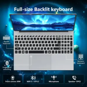 מחשב נייד 15.6 אינץ', מעבד אינטל קור i9 10980HK, מערכת הפעלה Windows 11 Pro, זיכרון RAM בנפח 16GB, כונן SSD בנפח 1TB או 2TB, מחשב נייד חדש לגיימינג. – תמונה 3