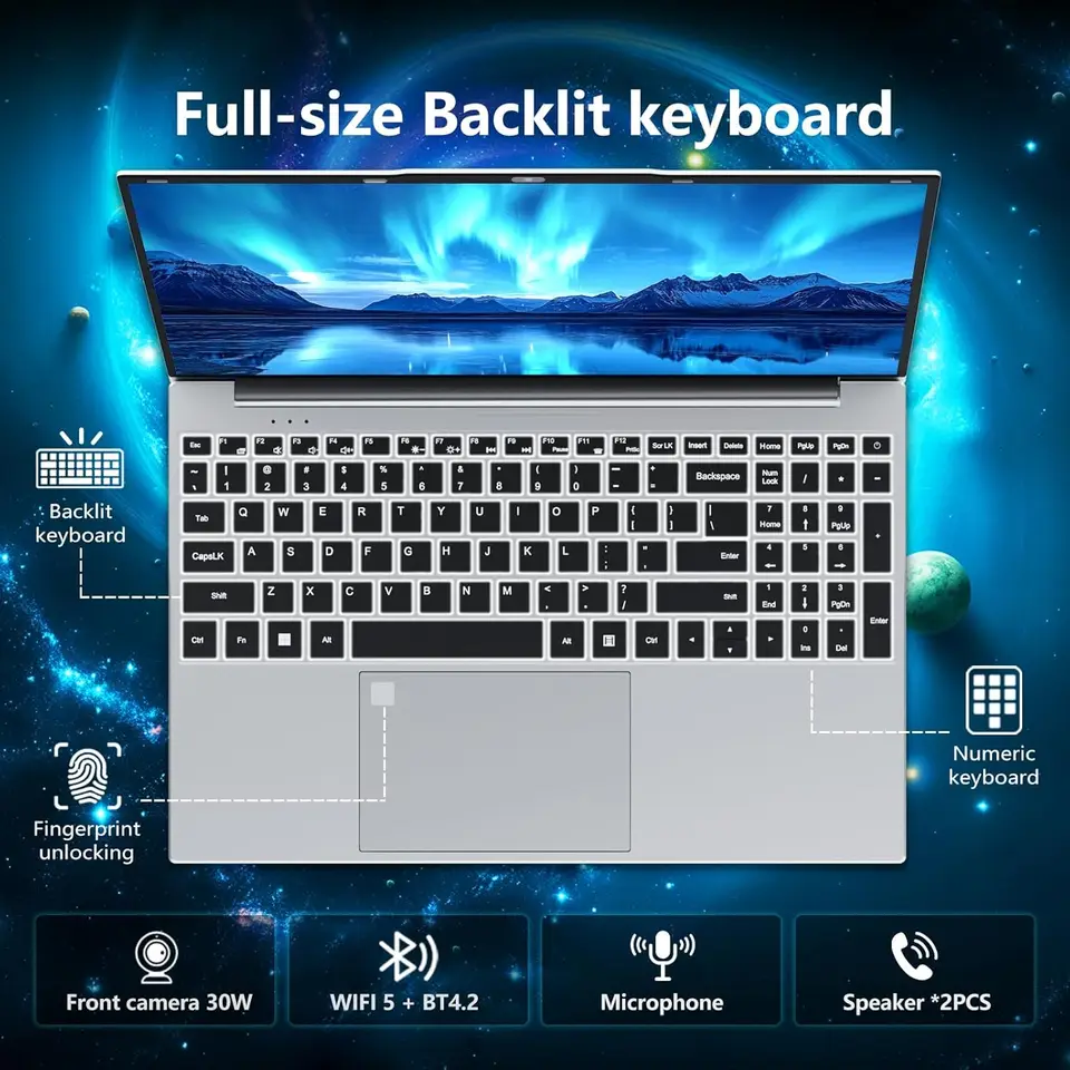 מחשב נייד 15.6 אינץ', מעבד אינטל קור i9 10980HK, מערכת הפעלה Windows 11 Pro, זיכרון RAM בנפח 16GB, כונן SSD בנפח 1TB או 2TB, מחשב נייד חדש לגיימינג. – תמונה 3