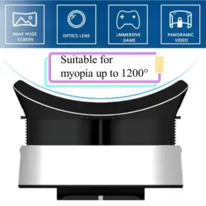 V5 4k מציאות וירטואלית vr משקפיים imax וידאו 3d גוגל קרטון תיבת אוזניות Vr עבור מקסימום 6.7 "טלפון, בקר משחק תמיכה - Image 5
