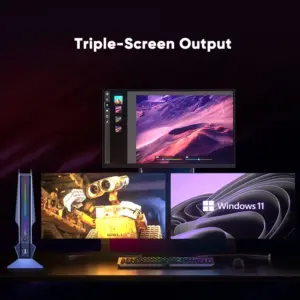 ⁦מיני מחשב גיימינג דור 13 עם Nvidia RTX 4070 4060 3050 8G, Intel I9 13900HX 12900H I7, RGB, ⁩ – תמונה ⁦4⁩