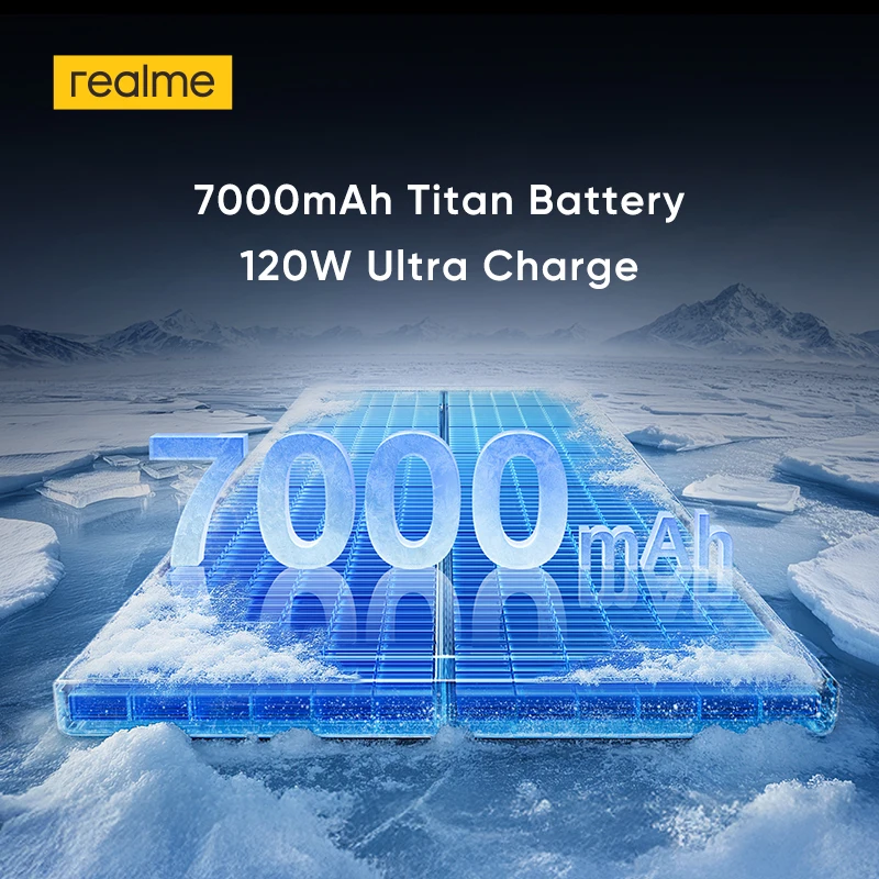 סמארטפון realme GT 7 5G עם מעבד Dimensity 9400e, סוללה בנפח 7000mAh, טעינה במהירות - Image 4