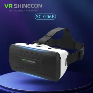 ⁦משקפי מציאות מדומה תלת-ממד VR לטלפון נייד, קסדת משקפיים, אוזניות, עדשות, טלפון סלולרי חכם, מציאות מדומה, צופה, משקפי מציאות מדומה⁩ – תמונה ⁦5⁩