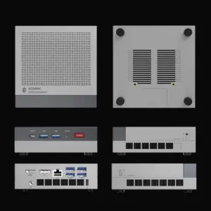 מיני מחשב ACEMAGIC X3 עם מעבד AMD Ryzen7 H 255 וכרטיס מסך Radeon 780M, רטרו ברבון, WiFi 6+, USB4 40Gbps, לעסקים, משחקים, משרד ביתי, עיצוב ומדיה. - Image 6