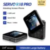 טלפון נייד SERVO R18 PRO עם מסך מסתובב בגודל מיני של 2.4 אינץ', שני כרטיסי SIM במצב המתנה, צליל קסום, חיוג מהיר, רשימה שחורה ופנס.
