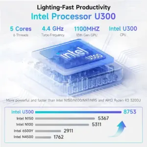 ⁦מחשב נייד CHUWI MiniBook X 2-in-1 עם מסך מגע, מעבד Intel U300, 16GB LPDDR5, 512GB SSD, רזולוציית 10.51 אינץ' 1920x1200 FHD, מחשב נייד דק במיוחד⁩ – תמונה ⁦3⁩