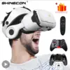 Shinecon מציאות מדומה VR משקפיים תלת-ממדיים אוזניות Viar מכשיר חכם קסדה עדשות למשקפיים טלפון נייד סמארטפון אוזניות