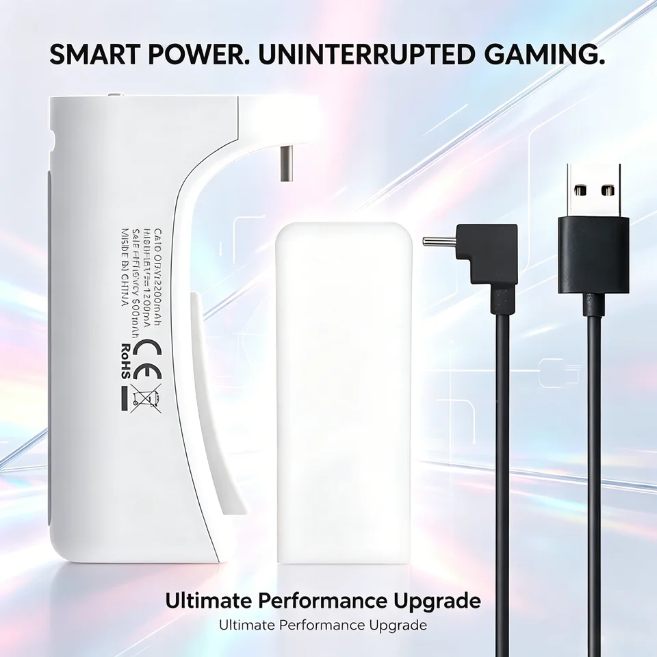 סוללה 2000mAh מסוג C עם תצוגת LED לבקר PS5, משחק וטעינה, חיי סוללה מורחבים, ערכת טעינה, אביזרי גיימינג - Image 6