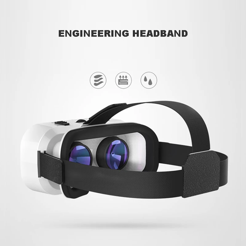 VR Shinecon קסדת 3D משקפיים מציאות מדומה עבור Smartphone חכם אוזניות משקפי קסדה וירט Viar משקפת וידאו משחק - Image 4