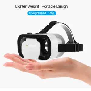 VR Shinecon קסדת 3D משקפיים מציאות מדומה עבור Smartphone חכם אוזניות משקפי קסדה וירט Viar משקפת וידאו משחק - Image 5