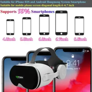 משקפי סטריאו סרטוני 3d סרטוני גוגל קרטון תיבת אוזניות עבור 6.7 – תמונה 4