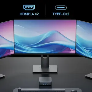 ⁦מיני מחשב 2026 Core I9 10980HK Windows 11 Pro מחשב שולחני למשחקים 16GB 32GB RAM 1/2TB SSD WiFi6 BT5.2 4K HD מיני מחשב למשחקים⁩ – תמונה ⁦4⁩
