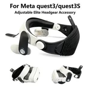 רצועות ראש מתכווננות Elite עבור Meta Quest 3/Quest 3S, אביזר נושם ונוח, מפחית לחץ ומשקל - Image 3
