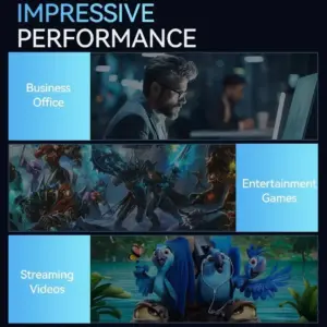 ⁦מיני מחשב 2026 Core I9 10980HK Windows 11 Pro מחשב שולחני למשחקים 16GB 32GB RAM 1/2TB SSD WiFi6 BT5.2 4K HD מיני מחשב למשחקים⁩ – תמונה ⁦5⁩