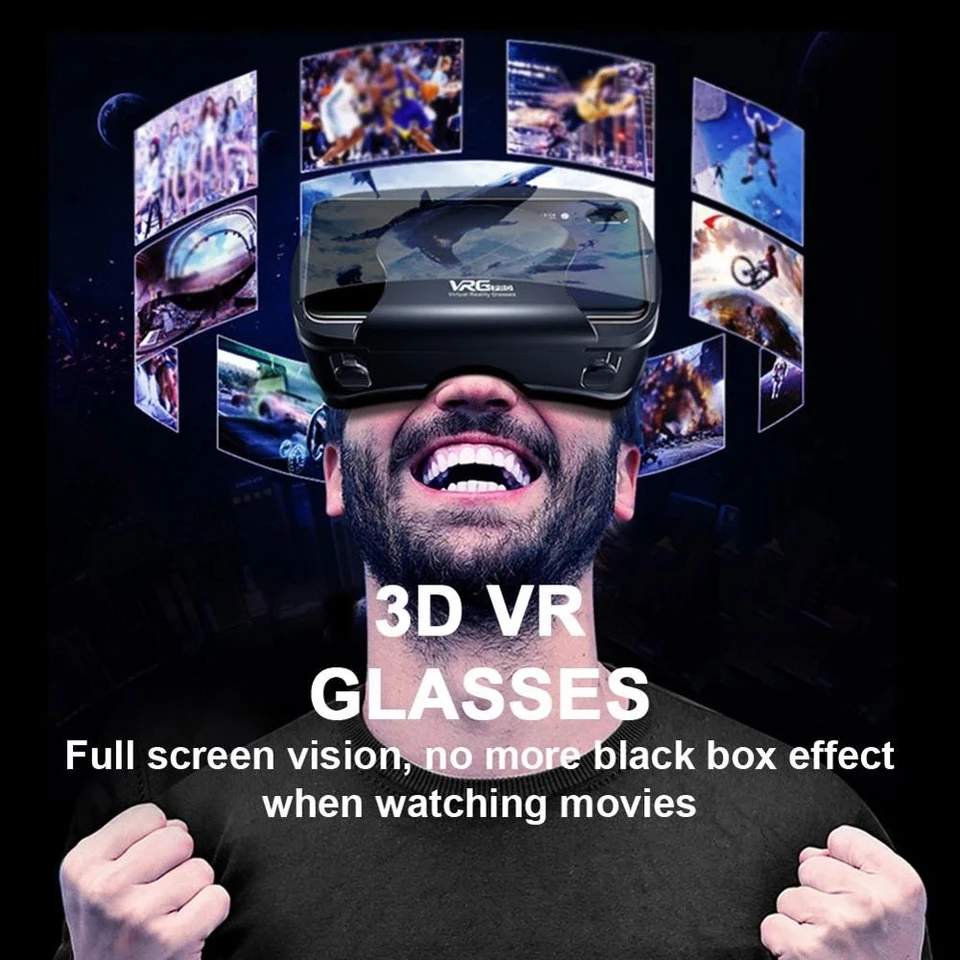 משקפי VR Pro VR מציאות מדומה מכשירי האזנה Viar 3D קסדת משקפיים עדשות חכמות עבור סמארטפון טלפון סלולרי מצלמה ניידת - Image 4