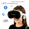 משקפי VR חדשים לשנת 2026, דגם VR FOR SHINECON G18EB, אוזניות בלוטות', גרסת מציאות מדומה תלת-ממדית, פנורמה.