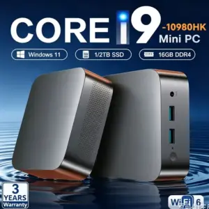 מיני מחשב 2026 Core i9 10980HK, Windows 11 Pro, מחשב שולחני למשחקים, 16GB או 32GB RAM, SSD בנפח 1/2TB, WiFi 6, Bluetooth 5.2, 4K HD, מיני מחשב למשחקים