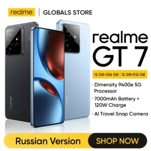 סמארטפון realme GT 7 5G עם מעבד Dimensity 9400e, סוללה בנפח 7000mAh, טעינה במהירות