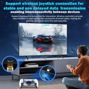 ⁦קונסולת משחקים ניידת SF3500 חדשה לשנת 2026 בגודל 5 אינץ' עבור PS1, GBA, SNES, MAME, אמולטור רטרו, מכונת משחקים ניידת FHD, מתנה לחג המולד⁩ – תמונה ⁦6⁩